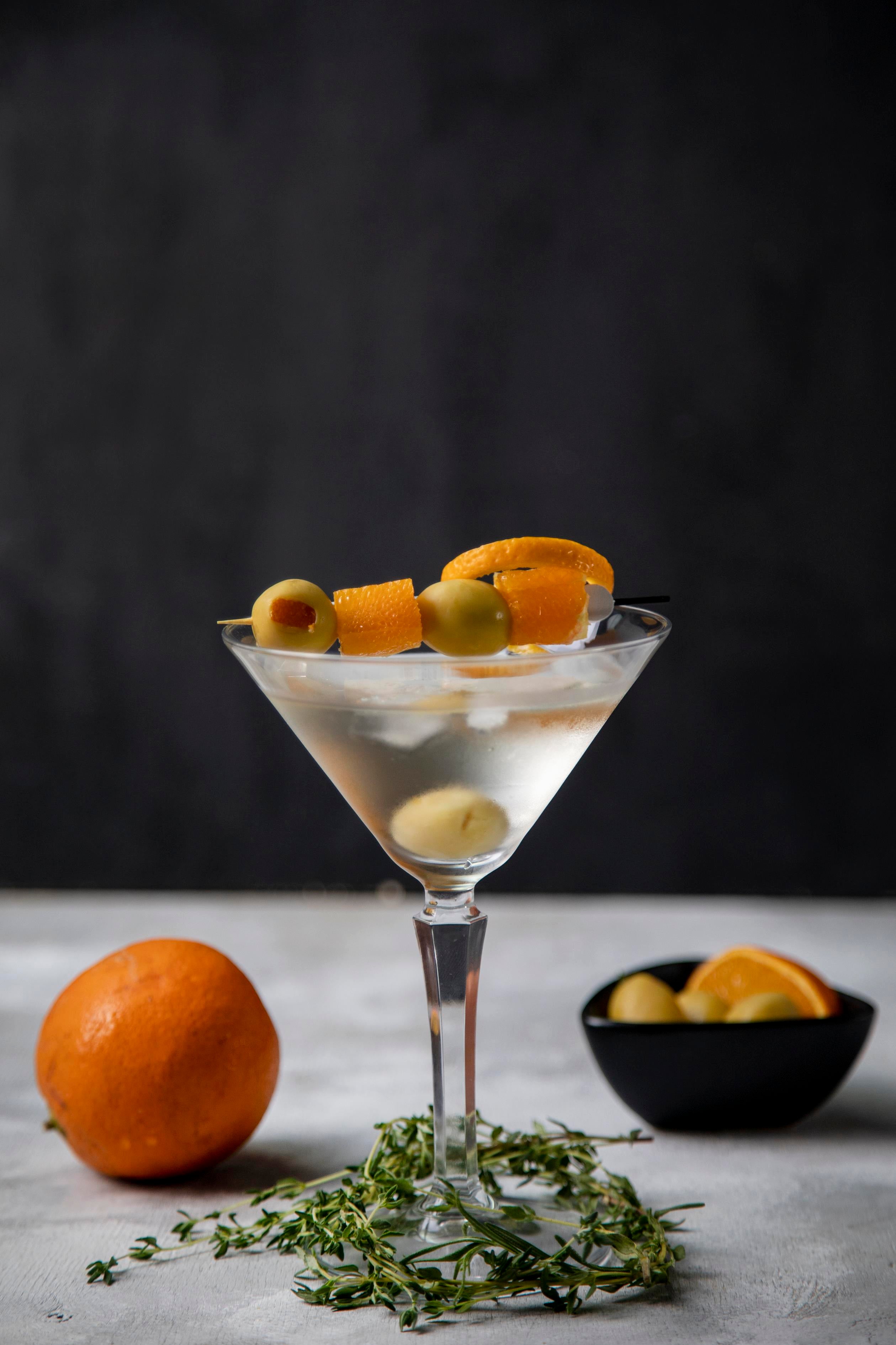 Orange Stuffed Cocktail Olives